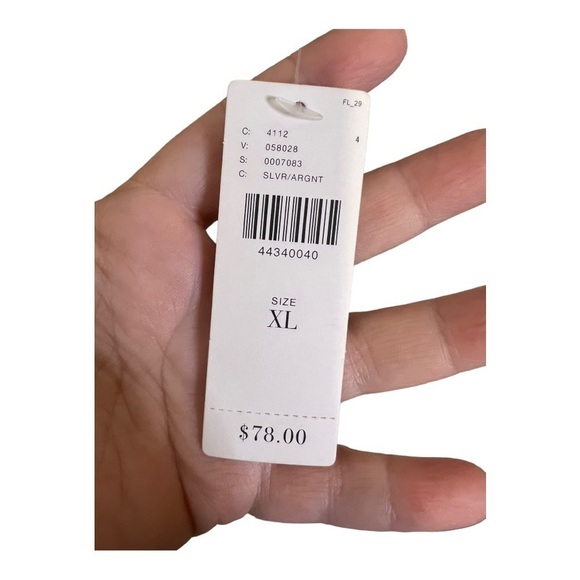 Anthropologie Vanessa Virginia Metallic Stripe Gold Funnel Neck Top XL NWT $78 - Picture 11 of 15